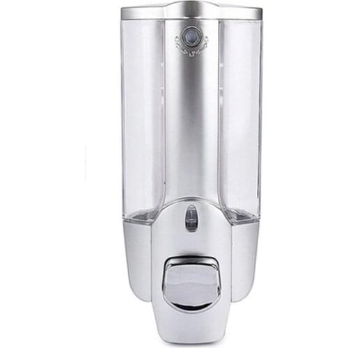 Soap Dispenser 350ml Wall Mounted Shampoo Soap Dispenser Single Head Bathroom Shower Manual Liquid Lotion Pump