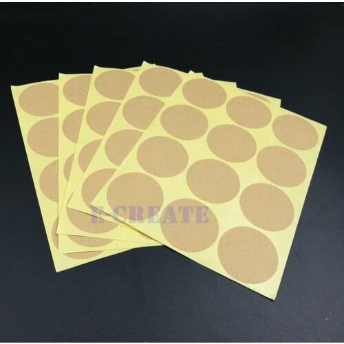 Wholesale Handmade Sticker 1500pcs 35*35mm Blank Round Kraft Label Sticker DIY Hand Made For Gift Cake Baking Sealing Sticker