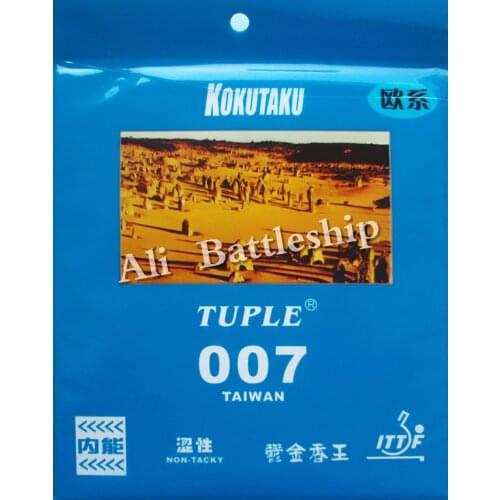 Original KOKUTAKU TUPLE 007 TAIWAN TENSION NON-TACKY pips in Table Tennis Ping pong Rubber with Sponge