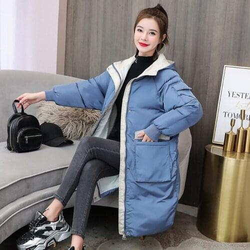 Abrigos Mujer Invierno 2020 Hooded Parkas Womens Thickening Down Cotton Coat Female Slim Fur Collar Winter Jacket for Women