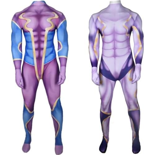Anime JOJO jojos bizarre adventure Star Platinum Jumpsuits Kujo Jotaro Stand Jumpsuit Rompers Cosplay Costume Party Props