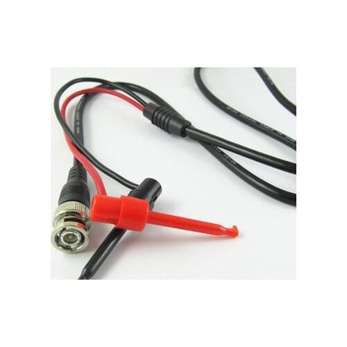 Sale 1M 3ft Cable BNC Male Plug To Dual Test Hook Oscilloscope Test Probe Clip Lead Wire 6A Connector