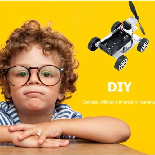 School Projects Teaching Educational Equipment Kids Educational Toys Assemble Science Model Materials Kits DIY Wind Power Car
