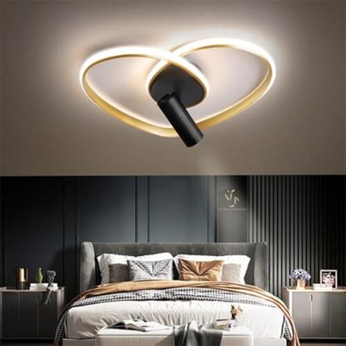Nordic LED Heart-shaped Spotlight Living Room Ceiling Lamp Bedroom Lighting Lamp Childrens Room Lamp