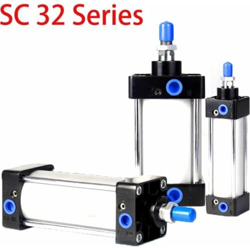 SC Type 32mm Bore Standard Air Cylinders Double Acting For Pneumatic Cylinder 50/75/100/125/150/175/200/250/300mm Stroke