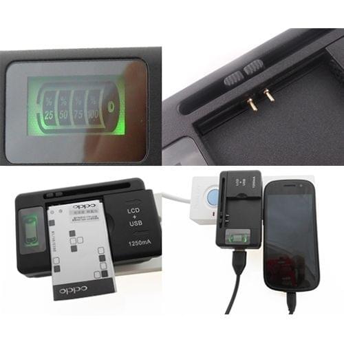Universal Intelligent LCD Indicator battery Charger For Samsung