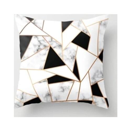 Popular Pillowcase yellow Cushion Cover Nordic Style Cushion Throw Pillows cover Geometric Polyester Sofa cover Home Decoration