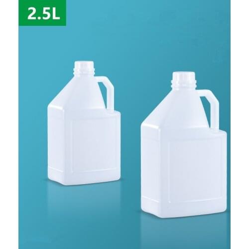 2.5 Liter HDPE Plastic Jerry Can for Water Wine Sauce Leakproof Liquid Container Oil Reagent refillable bottle 1PCS