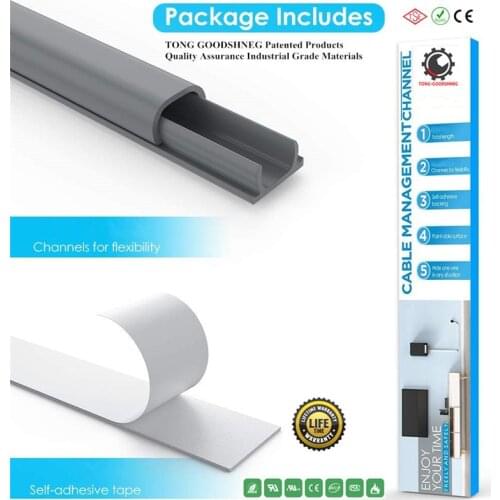 2020 New Cord Hider,Mini Wire Cable Cover,PVC Cable Concealer Channel,Paintable Cord Cover to Hide Speaker Wire,Cable Management