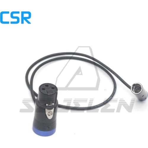 Mini xlr 3-pin male to flat cover XLR 3-pin female header has 3 colors of red, green, blue and black