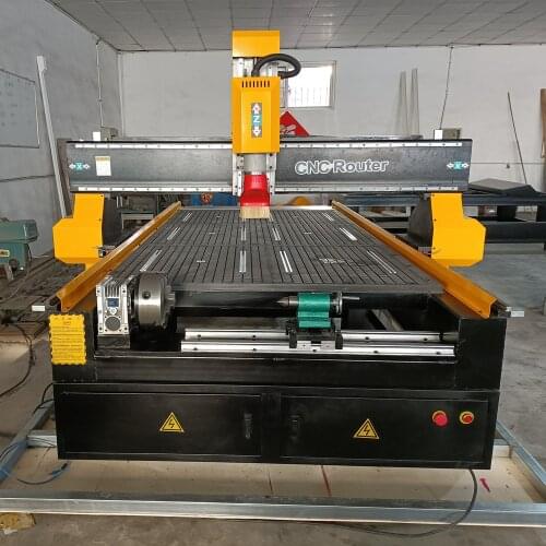 4*8 5*10Ft 4 Axis CNC Router Small Business Aluminum&Stone&Wood&Granite&Plastic Engraving Machine 3D CNC Router With Rotary