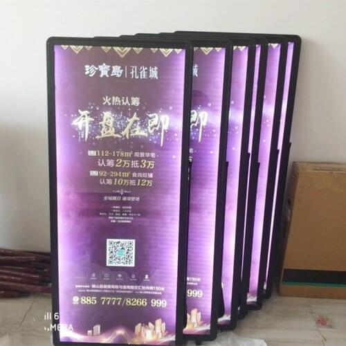 5PCS LED Backpack Walking Advertising Billboard 63x120CM Light Illuminated Boards for Outdoor Advertising Display