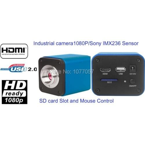 60fps1080p HDMI Microscope camera-SONY sensor+USB+SD card /Microscope camera support windowsXP/Vista/W7/W8/MAC