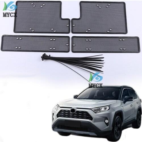 Accessories Front Grille Insect Net Screening Insert Mesh Decoration Protection Covers Trim For Toyota RAV4 RAV-4 XA50 2019 2020