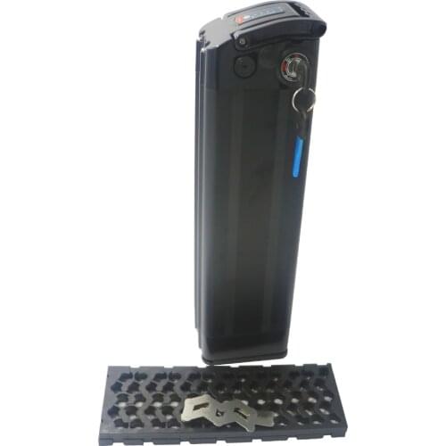 48V/36V Silver fish bicycle Aluminiu box with battery holder + Nickle strips for electric bike ebike motor under output 18650