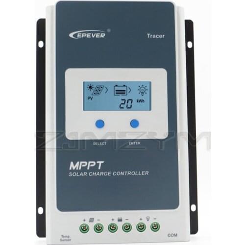 LCD MTTP Solar Charge Controllers Auto Regulador Lighting and Timer Control 10A/20A/30A/40A Photovoltaic Solar Controller System