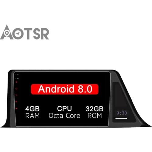 Aotsr Android 8.0 Car GPS navigation Car No DVD player For Toyota CH-R CHR 2016+ multimedia player radio tape recorder stereo