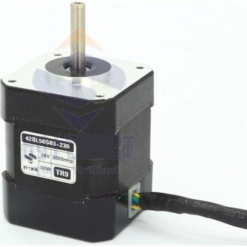 24V DC Brushless Motor 30W 3000 Speed High Speed Brushless Motor 42BL50S03-230