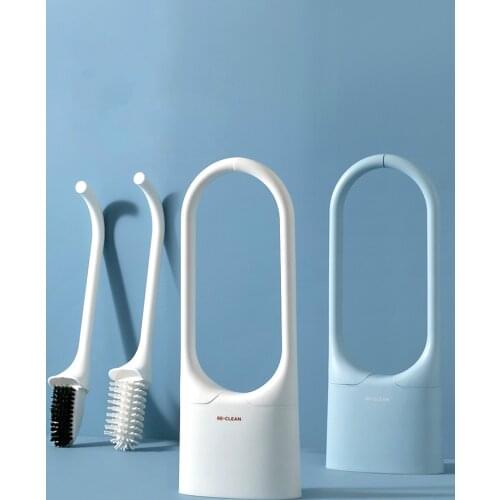 No Dead Ends Nordic Toilet Brush Wall Mounted Cleaning Silicone Toilet Brush Artifact Set Szczotka Do Wc Bathroom Fixture DH50MT
