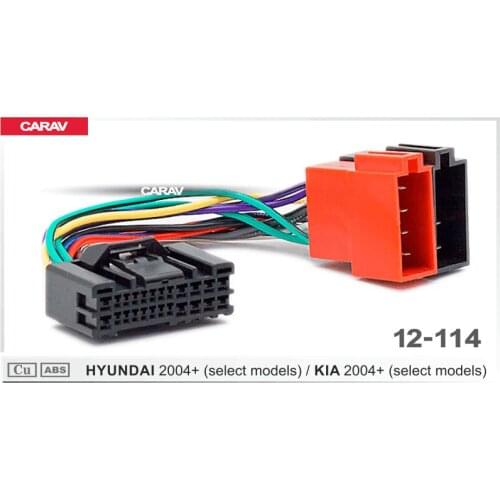 CARAV 12-114 ISO Radio Adapter for HYUNDAI for KIA Wiring Harness Connector Lead Loom Cable Plug Adaptor Stereo