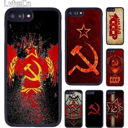 LvheCn CCCP Soviet Union Russia Phone Case For iPhone 5 SE 6s 7 8 Plus 11 12 Pro X XR XS Max Samsung galaxy S8 S9 S10 Plus Shell