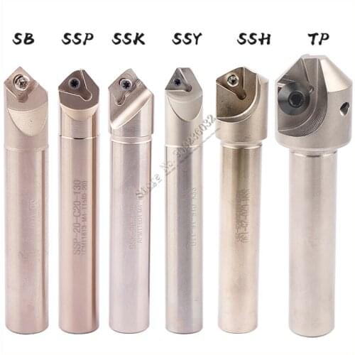 45 60 90 120 degree CNC Milling Machine Lathe Chamfering knife Double angle Internal and external chamfering tool rod