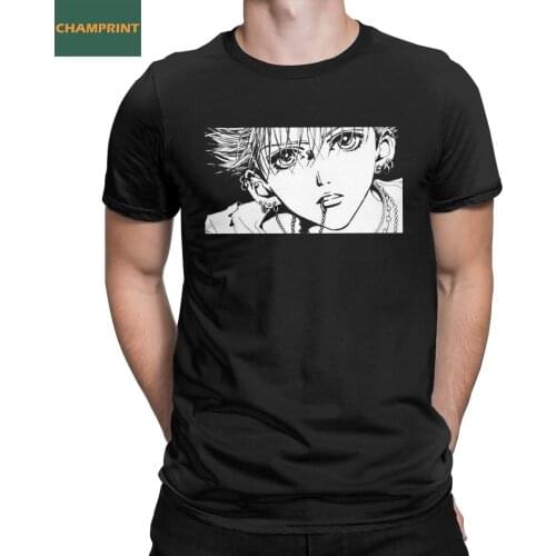 Nana Osaki T-Shirts for Men Anime Leisure 100% Cotton Tees Round Collar Short Sleeve T Shirt Gift Idea Clothes