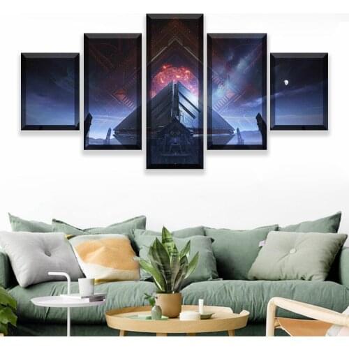 Game Poster Canvas Art Printing Painting 5 Pieces Destiny 2 Poster Modern Home Decor Wall Modular Pictures For Bedroom Framework