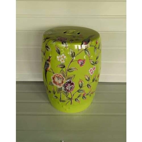 Jindezhen dressing ceramic garden stool Chinese ceramic drum stool bathroom porcelain antique garden stool
