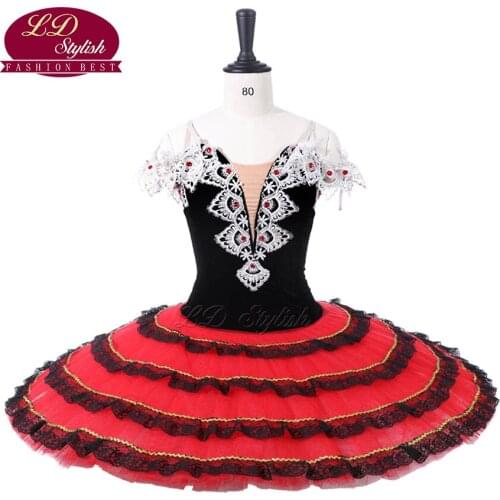 Adult Black Classical Ballet Tutu Apperal Women Ballet Dance Costumes Girls Stage Performance Dresses Kids Dancewear New Arrival