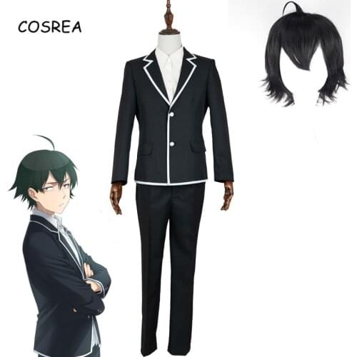 Anime My Youth Romantic Comedy is Wrong As I Expected Hikigaya Hachiman Cosplay Costumes Yukinoshita Yukino School Uniform Sets