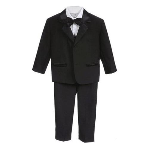 Baby Boys Suits 5 Pieces Formal Tuxedo Suit Brand Newborn Baby Boy Baptism Christening Gown Infant Party Wedding Clothing Set