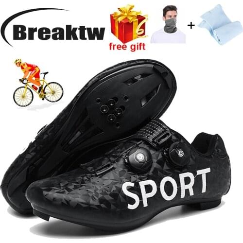 Professional Speed Cycling Shoes Ultralight Mountain Bike Women' Self-locking Road Cycling Shoes Sapatilha Men' Cycling Sneakers