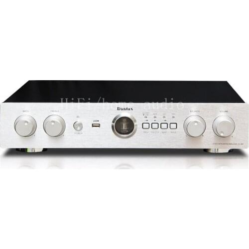 400W high-power Class A and B Bluetooth lossless decoding fever hifi tube amplifier, input impedance: 47K ohms