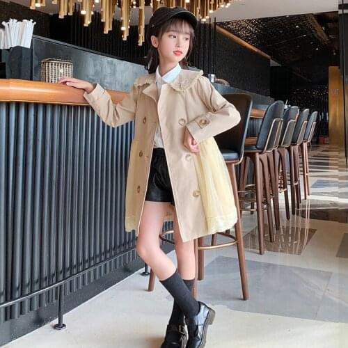 Luo Zhi Rui Trench Coats For Girls