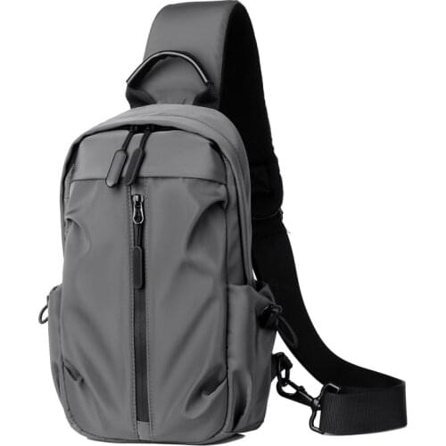 2021 Korean Fashion Cool mens chest bag Casual Business Mens small bag Travel Brand Man Cross bag high quality sac homme