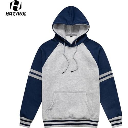 2021 Mens Fashion Patchwork Stripe Hoodie Casual Sweatshirt Blouse Street Trend Pullover Mens Autumn Harajuku Tops Hoodies