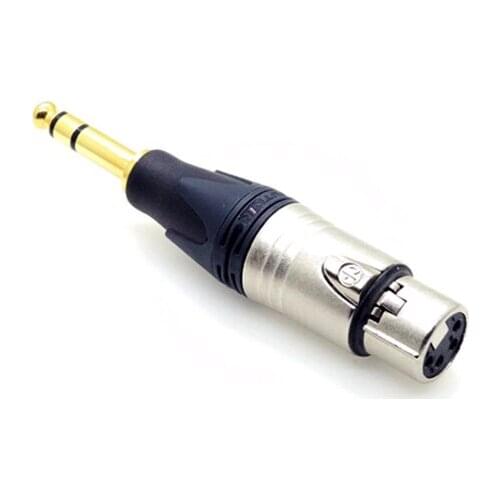 New HIFI NEUTRIK 4 Pin XLR to 4.4mm Pentaconn Adapter Male to Female Angle