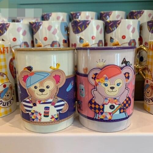 New style Shanghai Disney Autumn Day Duffy Shirley Piece Even Cup Set Couple Ceramic Mug Drinking Cup Decoration Gift AG2631