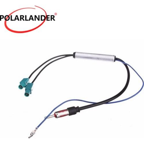 Polarlander New 17.7'' Antenna Fakra Radio Signal Amplifier Booster AMP to DIN For V/W for A/udi Replacement Exterior Parts