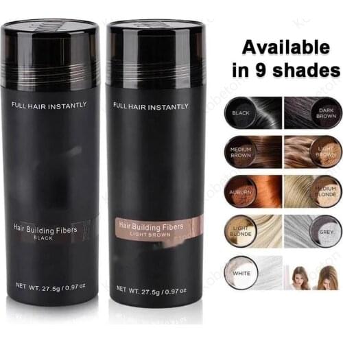 Multi-colors Hair Fibers Regrowth Powders Hair Loss Building Keratin Thickening Spray 27.5g Loss Products Instant Wig Dropship