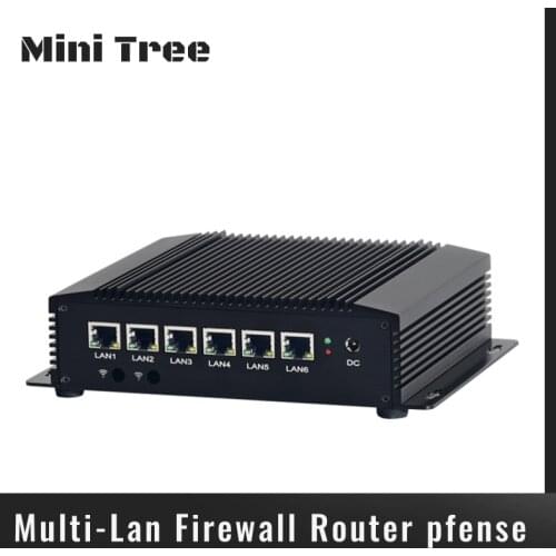 Industrial Mini PC Intel Core I5 8265U I3 6157U Firewall Router Pfsense Server 6 Lans 2*RS232 COM 2*USB3.0 HDMI 4G/3G AES-NI