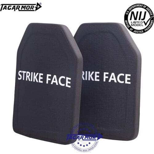 2pcs/lot Level III STA Ceramic + PE Ballistic Hard Armor Plate NIJ 0101.06 Ballistic Plate Bulletproof Panel-Small Size