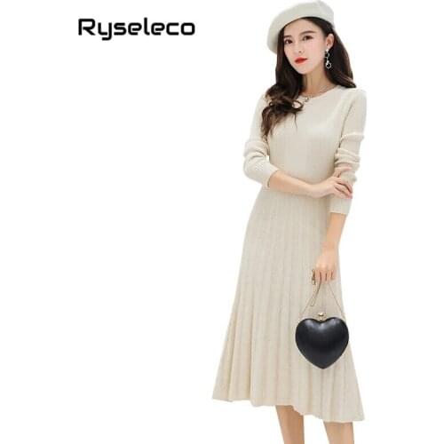 Модные трикотажные платья Ryseleco China At AliExpress