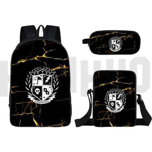 3D Japan Anime The Umbrella Academy Backpack Unisex School Bag Girls Boys Laptop Children Penpag Women Cosmetic Bag Travelbag