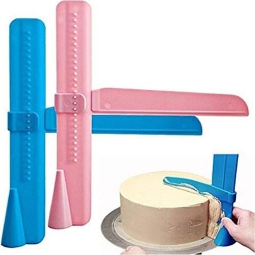Cake Scraper Smoother Adjustable Fondant Spatulas Cake Edge Smoother Cream Leveling Device DIY Baking Tools Cakes Pastry Spatula