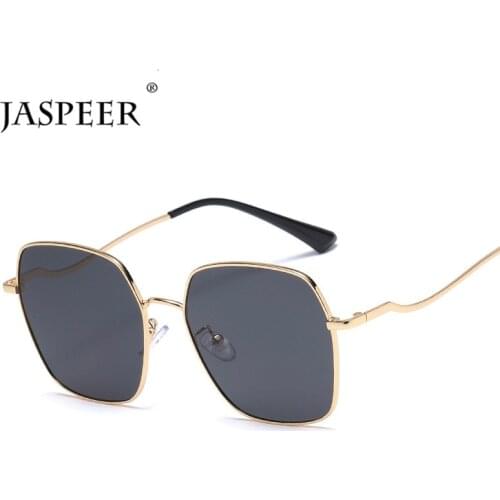 JASPEER Square Sunglasses Women Brand Designer Vintage Punk Sun Glasses Men UV400 Driving Eyeglasses Fashion Eyewear