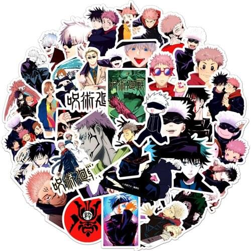 10/30/50PCS Jujutsu Kaisen Anime Cartoon Stickers DIY Laptop Phone Snowboard Luggage Fridge Guitar Graffiti Stickers Kids Decals