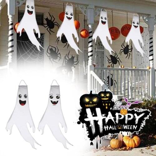 Halloween Decoration Ghost Windsocks Hanging Decorations 43" Flag Wind Socks For Home Yard Outdoor Decor Party Supplies