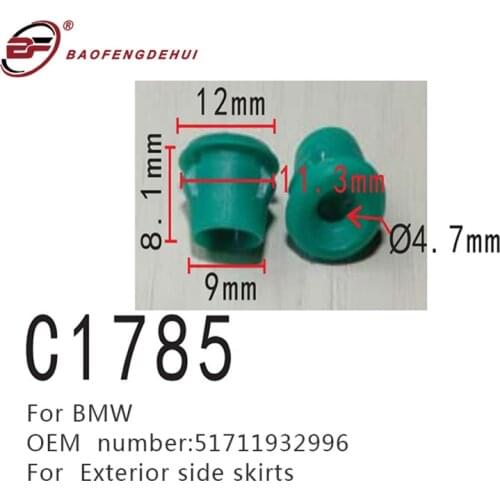 Exterior Side Skirts Positioning For BMW E32 E36 E46 E87 E90 51711932996 Fasteners Screws For Side Skirts